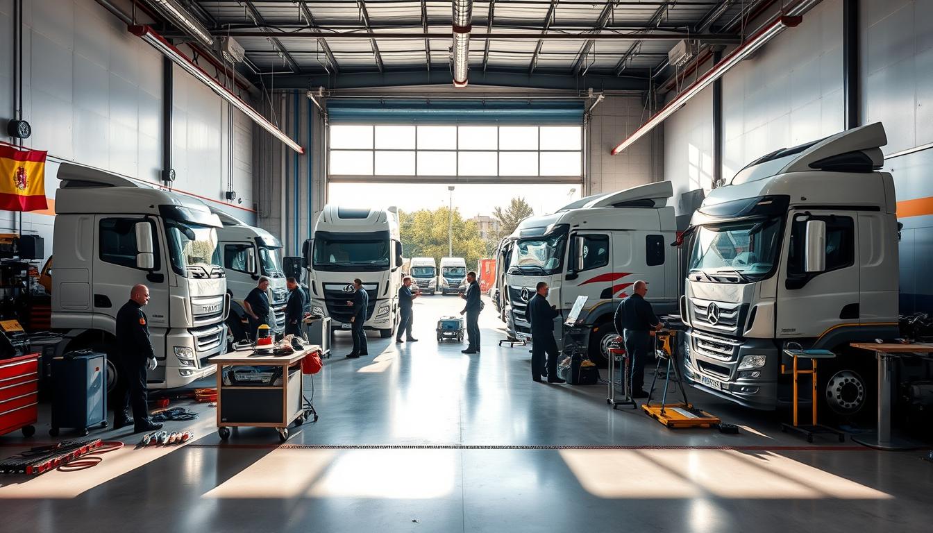 lkw reparaturwerkstatt experte spanien