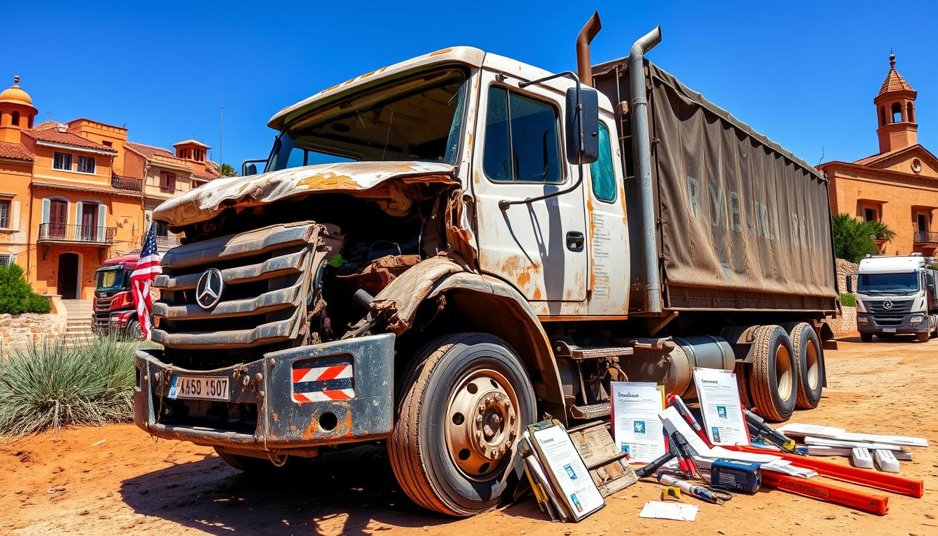 lkw schadensgutachten erstattung experte spanien