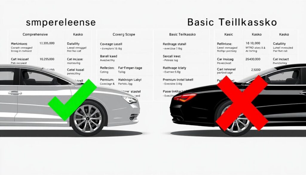 Kasko und Teilkasko Vergleich