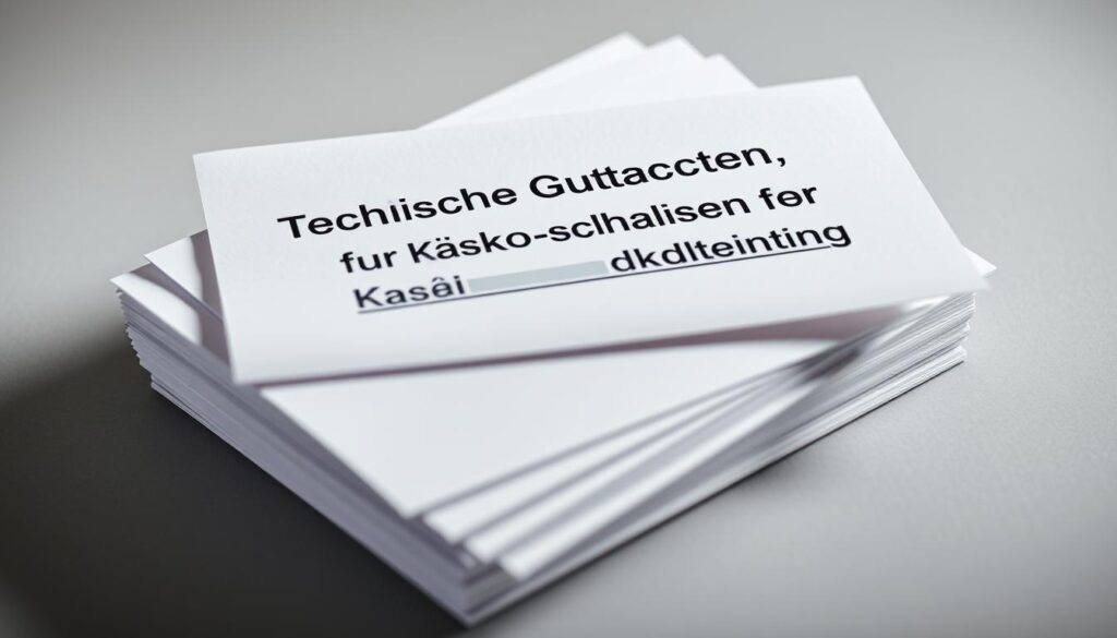 Technische Gutachten für Kasko-Schadenberatung