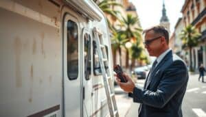 MOTOEXPERT camper water damage check in Madrid, Spain