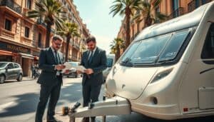 MOTOEXPERT caravan damage assessment in Barcelona, Spain
