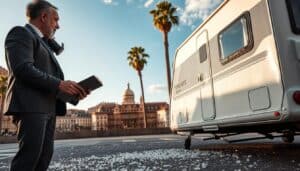 MOTOEXPERT caravan hail damage report in Barcelona, Spain