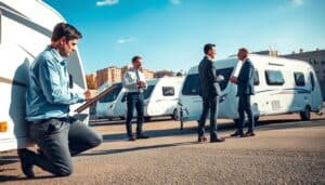 MOTOEXPERT caravan inspection service in Madrid, Spain