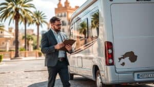 MOTOEXPERT motorhome damage report in Valencia, Spain