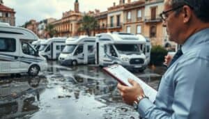 MOTOEXPERT motorhome flood damage valuation in Barcelona, Spain
