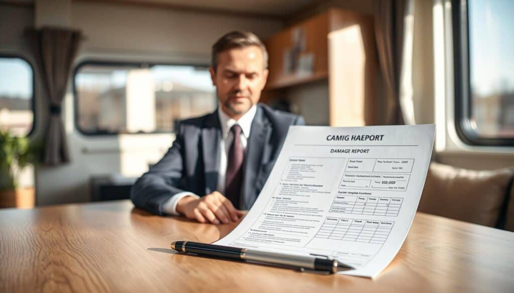 certified motorhome damage report