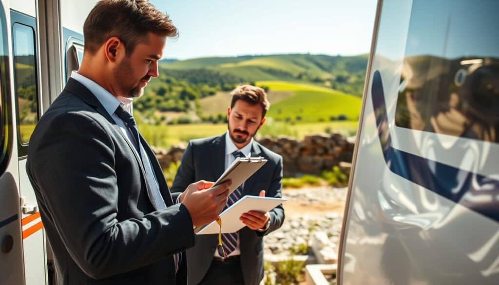 on-site caravan damage inspection Spain on-site caravan damage inspection Spain