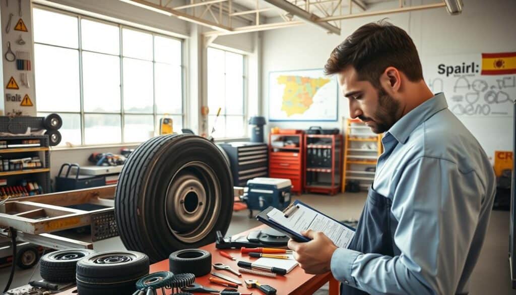 trailer repair estimate Spain