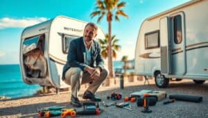 MOTOEXPERT caravan damage assessment in Malaga, Spain