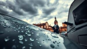 MOTOEXPERT caravan hail damage report in Seville, Spain