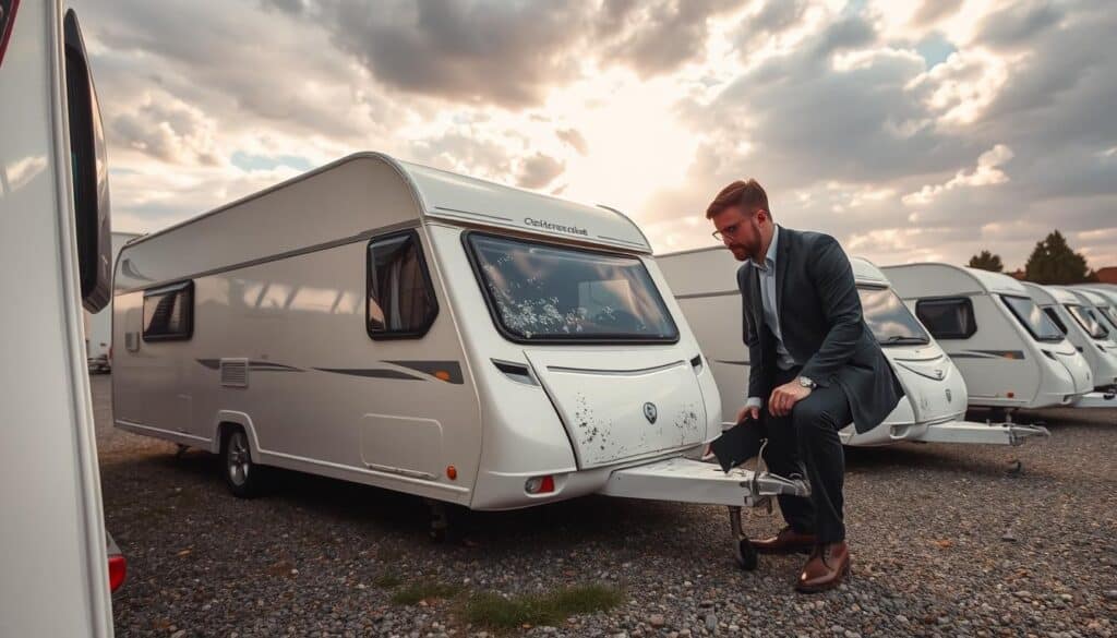 Spain caravan hail damage inspection Spain caravan hail damage inspection