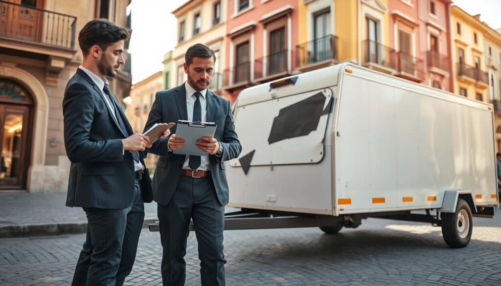 professional trailer damage valuation Seville