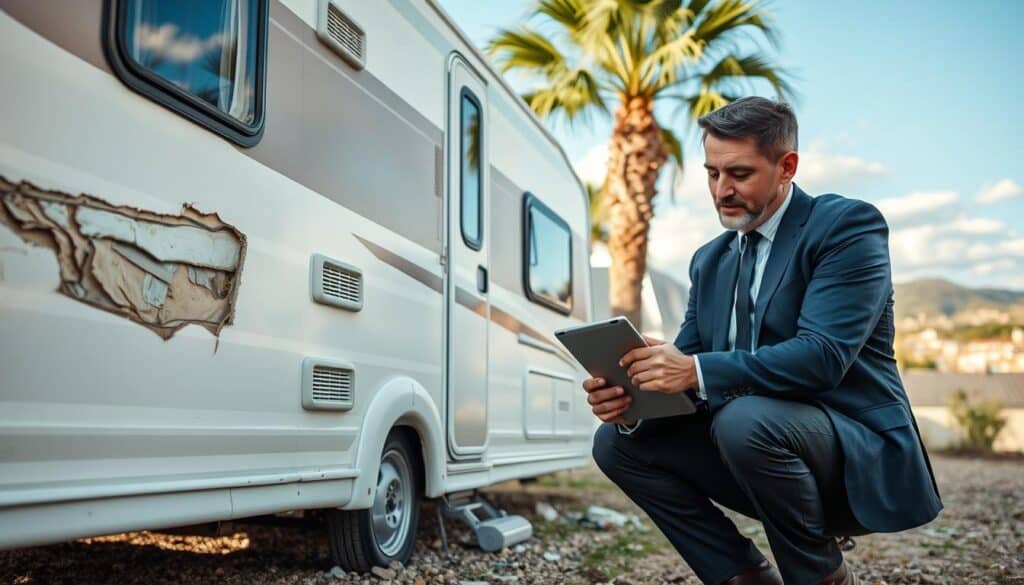 Alicante caravan damage assessment Alicante caravan damage assessment