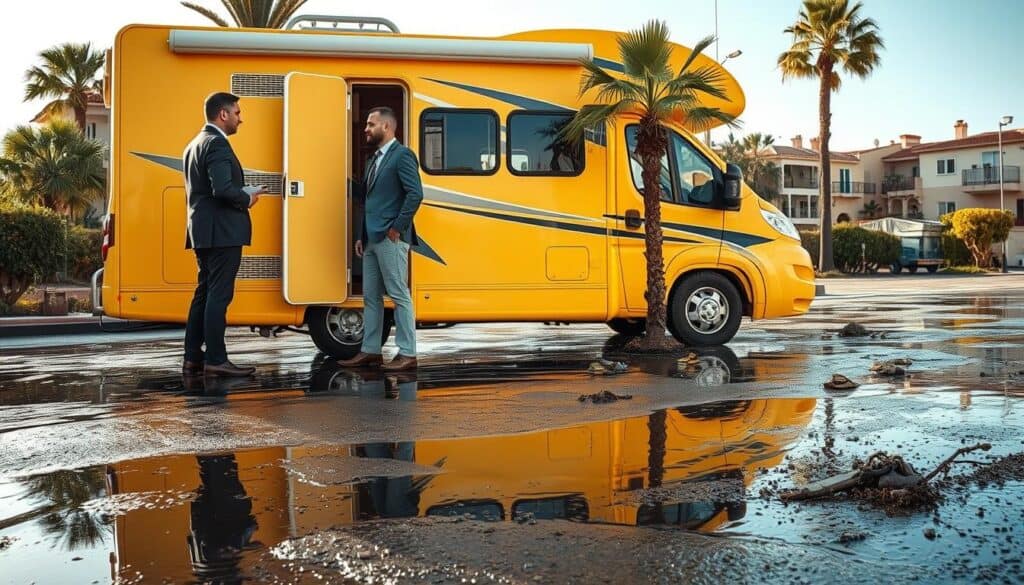 Alicante motorhome flood damage assessment Alicante motorhome flood damage assessment
