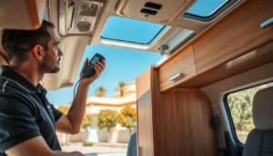 MOTOEXPERT camper water damage check in Murcia, Spain