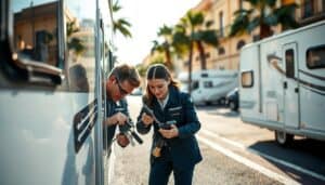 MOTOEXPERT caravan damage assessment in Alicante, Spain