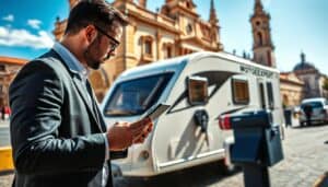MOTOEXPERT caravan damage assessment in Zaragoza, Spain