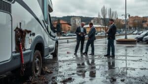 MOTOEXPERT motorhome flood damage valuation in Bilbao, Spain