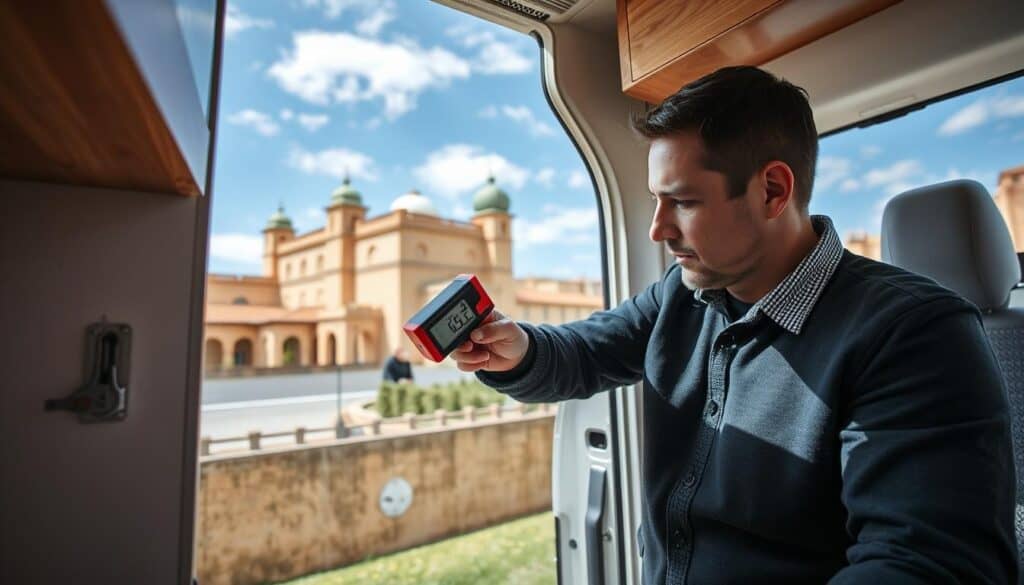 camper moisture test Zaragoza