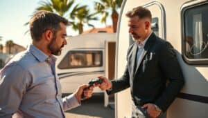 MOTOEXPERT caravan damage assessment in Palma, Spain