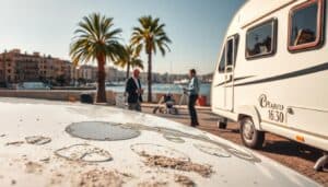 MOTOEXPERT caravan hail damage report in Palma, Spain