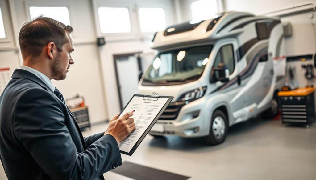 expert motorhome damage report