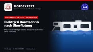 Hochwasser Oliva – MOTOEXPERT Kfz-Sachverständige vor Ort, deutsches Gutachten
