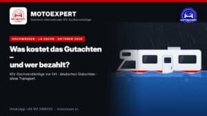 Hochwasser Oliva – MOTOEXPERT Kfz-Sachverständige vor Ort, deutsches Gutachten